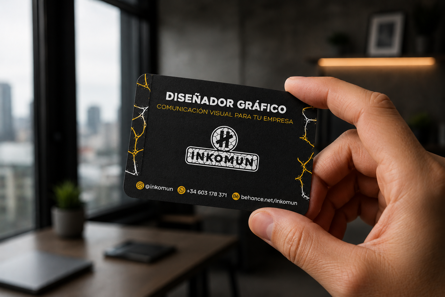 Tarjetas de visita personalizadas mockup