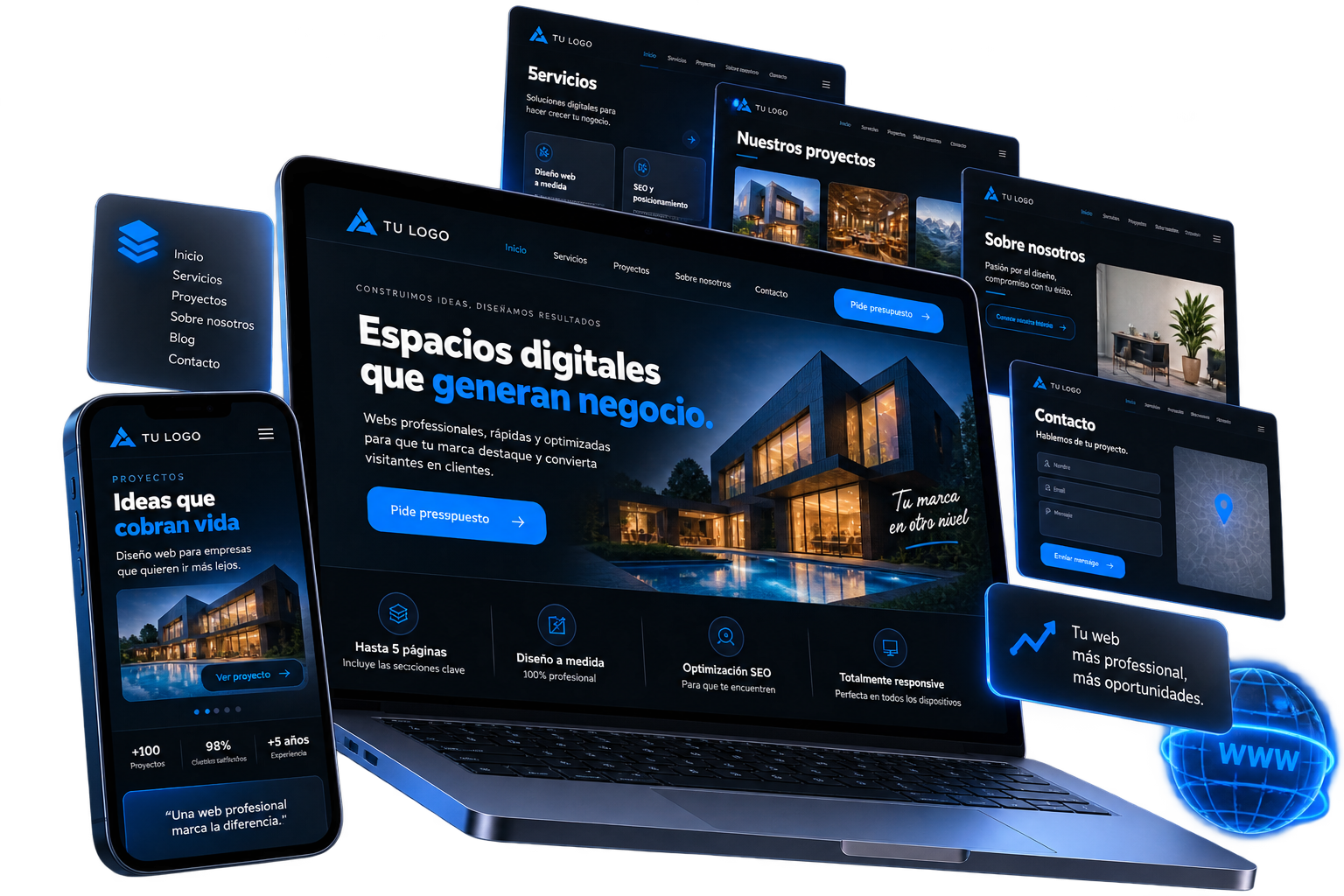 Pack 03 de Diseño Web Inkomun